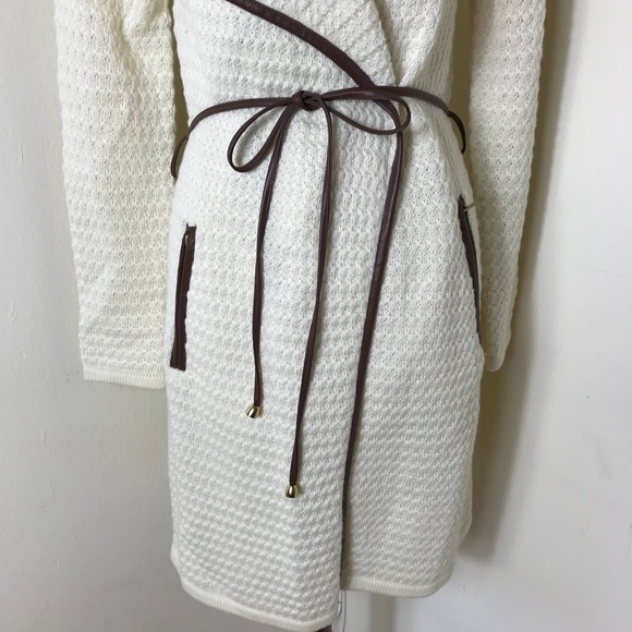 NEW Boston Proper long belted cardigan - Picture 3 of 8